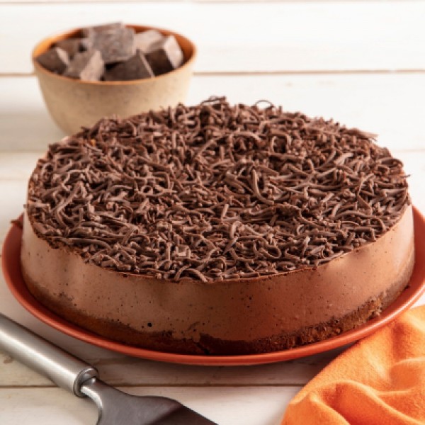Torta Mousse de Chocolate - Zero Açúcar e 100% Integral